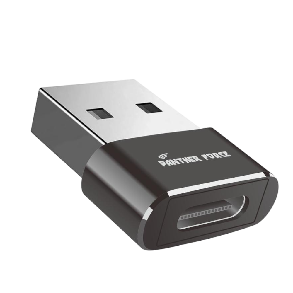 Panther Force OTG USB-C to USB Adapter - PF128 - Fast Data Transfer & Universal Connectivity Panther Force OTG USB-C to USB Adapter - PF128 - Fast Data Transfer & Universal Connectivity